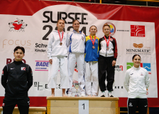 2024, Schweizermeisterschaft, Sursee, Schweiz, Larissa Campell, Denja Gremli, Sheryl Zulauf, Demet Özdemir, Karaté Club Jaguar Vallorbe, Karate Emme, Ikigaido Karate Fällanden, Ken Shi Kai Karateschule Schwamendingen
