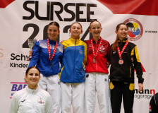 2024, Schweizermeisterschaft, Sursee, Schweiz, Demet Özdemir, Mila Chiara Streit, Jessica Frischknecht, Yara Gerber, Karaté Club Jaguar Vallorbe, Karatedo Lyss-Aarberg, Karatecenter Reto Kern Kreuzlingen, Karateschule Sursee