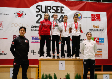 2024, Schweizermeisterschaft, Sursee, Schweiz, EKTS Lausanne Vufflens, Karate-Do Biel-Bienne - Zen Shin, Kihon Karaté Club La Chaux-de-Fonds, Maria Latsis, Anastasia SIGILLÒ, Thalia Alonso, Pauline Cugnet