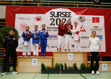 2024, Schweizermeisterschaft, Sursee, Schweiz, Rico Isla Preston, Ylva von Wyss, Julia Battistel, Lyn Brönnimann, ELÉANORE Lafourcade, Eleonora Brembilla, Ippon Karaté Club Tivoli Genève, Karatedo Lyss-Aarberg
