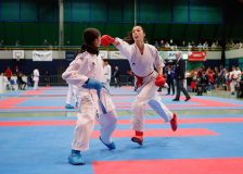 2024, Schweizermeisterschaft, Sursee, Schweiz, Kumite, Shukokai Dojo Wetzikon, Luna Molitor, Pia Dumitras, Hayabusa Karate Do Basel