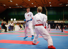 2024, Schweizermeisterschaft, Sursee, Schweiz, Kumite, Shukokai Dojo Wetzikon, Hayabusa Karate Do Basel, Benjamin Appenzeller, Samuel Dos Santos