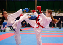 2024, Schweizermeisterschaft, Sursee, Schweiz, Kumite, Shukokai Dojo Wetzikon, Quirici2020, Zoe Keller, Alessia Giacomo