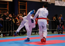 2024, Schweizermeisterschaft, Sursee, Schweiz, Kumite, Shukokai Dojo Wetzikon, Caleb Gossweiler, Devrim Yildirim