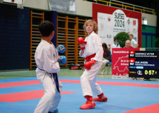 2024, Schweizermeisterschaft, Sursee, Schweiz, Kumite, Shukokai Dojo Wetzikon, Victor Zakowicz, Jayden Ouk, Karateschule Sursee
