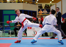 2024, Schweizermeisterschaft, Sursee, Schweiz, Kumite, Valerio Klauser, Rafael Carvalho Pereira, Karateschule Sursee, Ippon Karaté Club Tivoli Genève