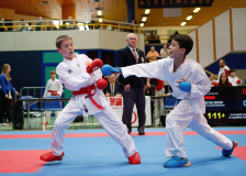2024, Schweizermeisterschaft, Sursee, Schweiz, Kumite, Shinsei Kan Lenzburg, Nikita Meier, Diogo Costa Freitas, Shorin Ryu Karate Do Kloten
