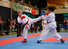 2024, Schweizermeisterschaft, Sursee, Schweiz, Kumite, Aaron Häusermann, Shinsei Kan Lenzburg