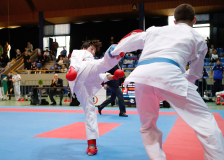 2024, Schweizermeisterschaft, Sursee, Schweiz, Kumite, Shukokai Dojo Wetzikon, Patrick Graf, Andrej Komadina, Kimura Shukokai Karate Limmattal