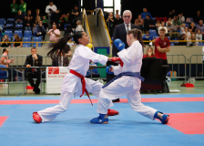 2024, Schweizermeisterschaft, Sursee, Schweiz, Kumite, Alisha Hashmi, Emma Kleefeld, Kimura Shukokai Karate Limmattal, Nippon Training Urdorf / Dietikon