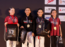 Jana Fries,Banatou Bieri,Victoria Hartkorn,Prichanika Saladin,NIPPON TRAINING URDORF / DIETIKON,IPPON KARATÉ CLUB TIVOLI GENÈVE,KARATESCHULE SURSEE,SHIN-TAI KARATE-DO DELÉMONT,Siegerehrung,Swiss Karate League,Gossau,Züri Oberland,2026,Medal Ceremony,SKL