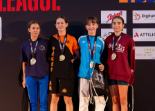 Julia Battistel,Eleanore Lafourcade,Alea Broennimann,Mona Schwerzmann,KARATE TAISHO,IPPON KARATÉ CLUB TIVOLI GENÈVE,KARATEDO LYSS-AARBERG,SHINSEI KAN LENZBURG,Siegerehrung,Swiss Karate League,Gossau,Züri Oberland,2026,Medal Ceremony,SKL