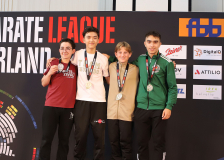 Siegerehrung, Schweiz, Swiss Karate League, 2025, Gossau, Züri Oberland, Nevio Iseppi, Nippon Training Urdorf / Dietikon, ROMÉO Tartaglione, Vitor Madureira Moreira, Marvin Ottiger, Ippon Karaté Club Tivoli Genève, Karateschule Flawil, KARATESCHULE WAUWIL