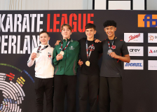 Siegerehrung, Schweiz, Swiss Karate League, 2025, Gossau, Züri Oberland, Ramon Limacher, Karate Akademie Zürich, Corsin Dion Lüthy, Elias Roland Berge, Karl Ravas, Karate Do Brugg, BUSHIDO BADEN, Shukokai Dojo Wetzikon