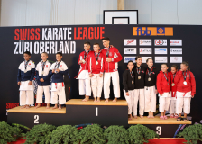 Siegerehrung, Schweiz, Swiss Karate League, 2025, Gossau, Züri Oberland, Diogo Costa Freitas, Shorin Ryu Karate Do Kloten, Adam Badran, Evan Morgese, Lenio Botta, Marvin Eisenhut, Jayden Eisenhut, Naima Trena, Daphne Girard, Sarah Dos Santos, Aurora Sabatino, Emma Kleefeld, Leandra Hartkorn, RYUEI-RYU Karate ZH-Suisse, Karate-Do Biel-Bienne - Zen Shin, Nippon Training Urdorf / Dietikon