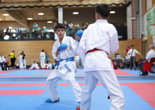 Kumite, Schweiz, Swiss Karate League, 2025, Gossau, Züri Oberland, Miraz Karaman, Shukokai Dojo Wetzikon, Adrien Pannatier, Karate Club Valais