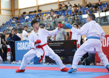Kumite, Schweiz, Swiss Karate League, 2025, Gossau, Züri Oberland, Elias Roland Berge, Bushido Baden, Corsin Dion Lüthy, KARATE DO BRUGG