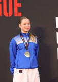 Siegerehrung, Schweiz, Swiss Karate League, 2025, Gossau, Züri Oberland, Elena Hügli, Karatedo Lyss-Aarberg
