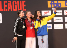 Siegerehrung, Schweiz, Swiss Karate League, 2025, Gossau, Züri Oberland, Gioia Pace, Neuchâtel Karaté-do, Corinne Suhr, Sarah Gmati, Karateschule Sursee, Karaté Club Jaguar Vallorbe