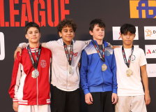 Siegerehrung, Schweiz, Swiss Karate League, 2025, Gossau, Züri Oberland, Jad Ben Hareez, Neuchâtel Karaté-do, Diogo Costa Freitas, Ignacio Davila, Roman Berger, Shorin Ryu Karate Do Kloten, Ikigaido Karate Fällanden, Karatedo Lyss-Aarberg