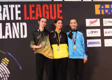 Siegerehrung, Schweiz, Swiss Karate League, 2025, Gossau, Züri Oberland, Sylvie Näf, Karatecenter Reto Kern Kreuzlingen, Serena Payziner, Lina Portmann, Hayabusa Karate Do Basel, Karate TAISHO