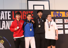 Siegerehrung, Schweiz, Swiss Karate League, 2025, Gossau, Züri Oberland, Ilija Sirovina, Karatekai Basel, Karate Club Valais, Quirici2020, Karate-Do Balsthal, Jule Muller, Nazar Kisil, Devran Okur