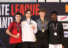 Siegerehrung, Kata, Schweiz, Swiss Karate League, 2025, Gossau, Züri Oberland, Nolan Schedel, EKTS Lausanne Vufflens, Cristiano Mateus Gomes, Santosh Kandiah, Marc Gabler, Karateschule Sursee, KARATE CLUB HORRIWIL, Budo Club Volketswil
