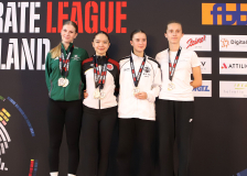 Siegerehrung, Kata, Schweiz, Swiss Karate League, 2025, Gossau, Züri Oberland, Karate Akademie Zürich, Larissa Campell, Lila Ritz, Karate Emme, Denja Gremli, Alya Abidi, Ikigaido Karate Fällanden, EKTS Lausanne Vufflens