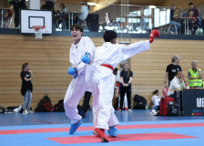 Kumite, Schweiz, Swiss Karate League, 2025, Gossau, Züri Oberland, Januyan Logeswaran, Shukokai Dojo Wetzikon, Loan Tscharner, Karatedo Lyss-Aarberg