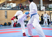 Kumite, Schweiz, Swiss Karate League, 2025, Gossau, Züri Oberland, Januyan Logeswaran, Shukokai Dojo Wetzikon, Loan Tscharner, Karatedo Lyss-Aarberg