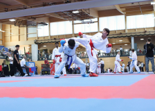 Kumite, Schweiz, Swiss Karate League, 2025, Gossau, Züri Oberland, Peraveen Raveendran, Shukokai Dojo Wetzikon, Loan Tscharner, Karatedo Lyss-Aarberg