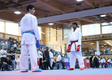 Kumite, Schweiz, Swiss Karate League, 2025, Gossau, Züri Oberland, Januyan Logeswaran, Shukokai Dojo Wetzikon, Ahmad Khames, Hayabusa Karate Do Basel