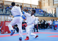 Kumite, Schweiz, Swiss Karate League, 2025, Gossau, Züri Oberland, Peraveen Raveendran, Shukokai Dojo Wetzikon, Ahmad Khames, Hayabusa Karate Do Basel