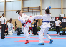 Kumite, Schweiz, Swiss Karate League, 2025, Gossau, Züri Oberland, Shukokai Dojo Wetzikon, Anna Lea Hürzeler, Neuchâtel Karaté-do, Gina Bortot