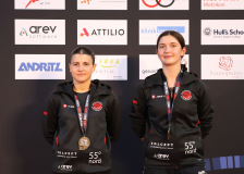 Siegerehrung, Kumite, Schweiz, Swiss Karate League, 2025, Gossau, Züri Oberland, Elina Beutler, Anna Lea Hürzeler, Shukokai Dojo Wetzikon