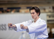 Zürich,Swiss Karate League,2026,SKL,Saalsporthalle,Kata,Kevin Mischler,Karateschule Sursee