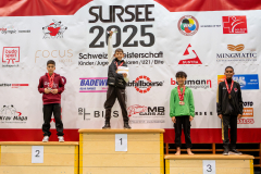 Shukokai Dojo Wetzikon, Siegerehrung, Schweiz, Schweizermeisterschaft, Sursee, 2025, Championnat Suisse, Swiss Championship, Switzerland, Ippon Karaté Club Tivoli Genève, Hayabusa Karate Do Basel, KARATESCHULE SCHÖTZ, Andrei Negara, Sevan Barsoumian, Azahel Tesfay, Valentin Zettel