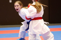2024, Swiss International Junior Open, Basel, Schweiz, Kumite, Mia Sara Cajic, Ellie Keller, Shukokai Dojo Wetzikon, Kimura Shukokai Karate Limmattal
