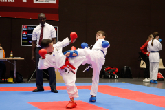 2024, Swiss International Junior Open, Basel, Schweiz, Kumite, Gian Serrano, Andrei Negara, Shukokai Dojo Wetzikon, Karatecenter Reto Kern Kreuzlingen