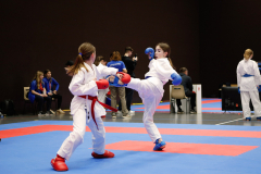 2024, Swiss International Junior Open, Basel, Schweiz, Kumite, Carla Schmid, Shukokai Dojo Wetzikon