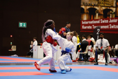 2024, Swiss International Junior Open, Basel, Schweiz, Kumite, Cayssie Muangu, Ellie Keller, Shukokai Dojo Wetzikon, Saint Michel Sports Karaté
