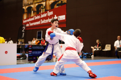 2024, Swiss International Junior Open, Basel, Schweiz, Kumite, Kenan Sentürk, Colin McGuinness, Shukokai Dojo Wetzikon, Karate Hofsteig