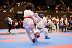 2024, Swiss International Junior Open, Basel, Schweiz, Kumite, Colin McGuinness, Naim El Ouarite, Shukokai Dojo Wetzikon, Saint Michel Sports Karaté