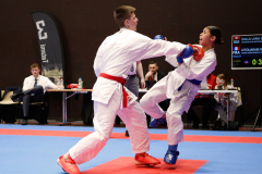 2024, Swiss International Junior Open, Basel, Schweiz, Kumite, Gianna Dalla Lana, Imene Aitouarabi, Shukokai Dojo Wetzikon, Comité Départemental Essonne Karaté
