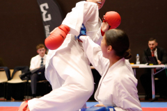 2024, Swiss International Junior Open, Basel, Schweiz, Kumite, Gianna Dalla Lana, Imene Aitouarabi, Shukokai Dojo Wetzikon, Comité Départemental Essonne Karaté