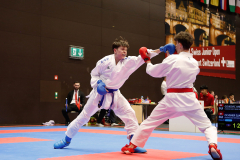 2024, Swiss International Junior Open, Basel, Schweiz, Kumite, Elia Ochsner, Andrej Gojkovic, Shukokai Dojo Wetzikon, Fudokan Karate Basel