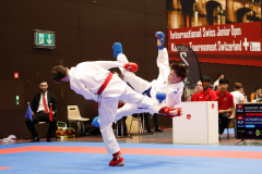 2024, Swiss International Junior Open, Basel, Schweiz, Kumite, Elia Ochsner, Andrej Gojkovic, Shukokai Dojo Wetzikon, Fudokan Karate Basel