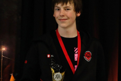 2024, Swiss International Junior Open, Basel, Schweiz, Siegerehrung, Iven Krummenacker, Shukokai Dojo Wetzikon