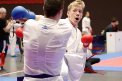 2024, Swiss International Junior Open, Basel, Schweiz, Kumite, Jannis Lawrenz, Olivér Czudor, Shukokai Dojo Wetzikon, DMTK HUN