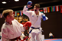 2024, Swiss International Junior Open, Basel, Schweiz, Kumite, Jannis Lawrenz, Olivér Czudor, Shukokai Dojo Wetzikon, DMTK HUN